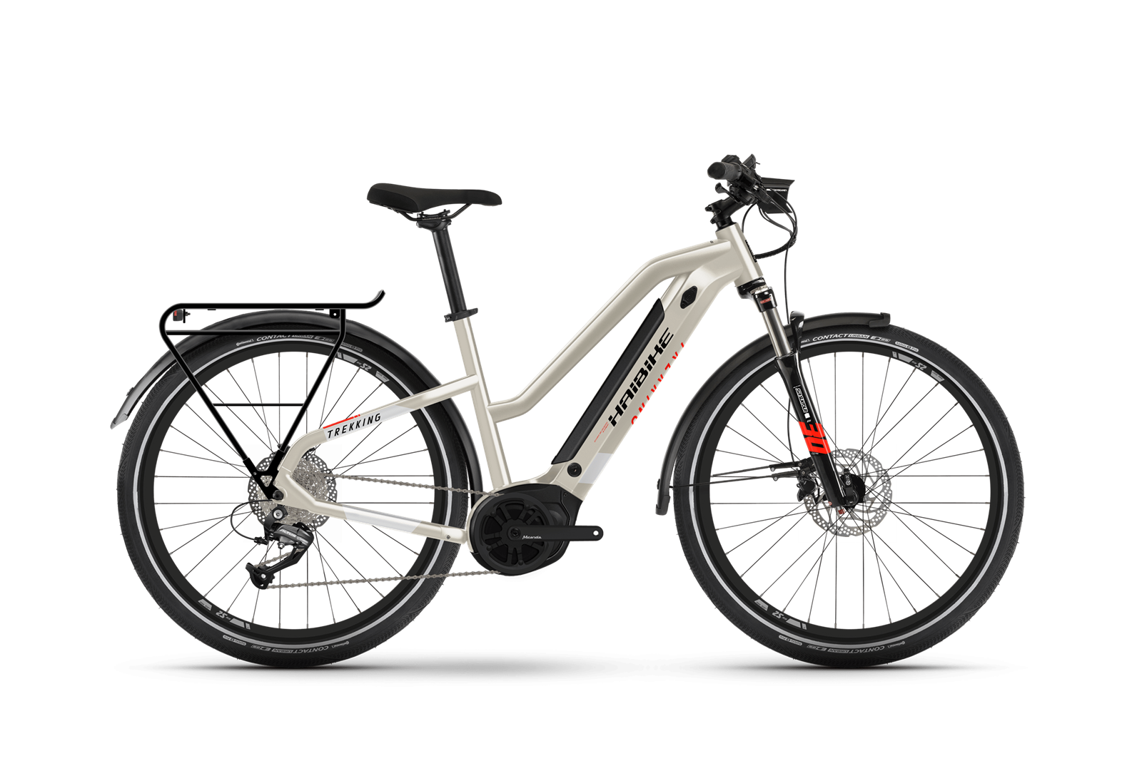 Haibike Trekking 4 Mid I500wh 9g Altus 2022 Elcykel  Hybrid